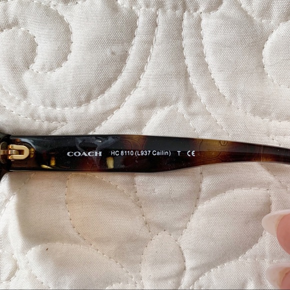Coach Cailin Dark Tortoise Sunglasses & Case - Picture 6 of 6